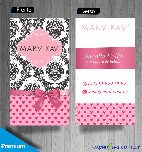 Cartão de Vista Mary Kay Delicado