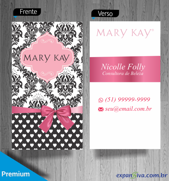 Cartão de Vista Mary Kay para Consultoras de Beleza