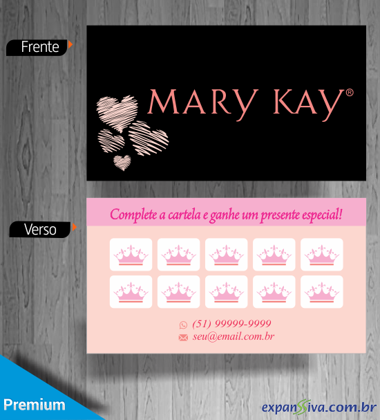 Cartão de Vista Mary Kay Moderno