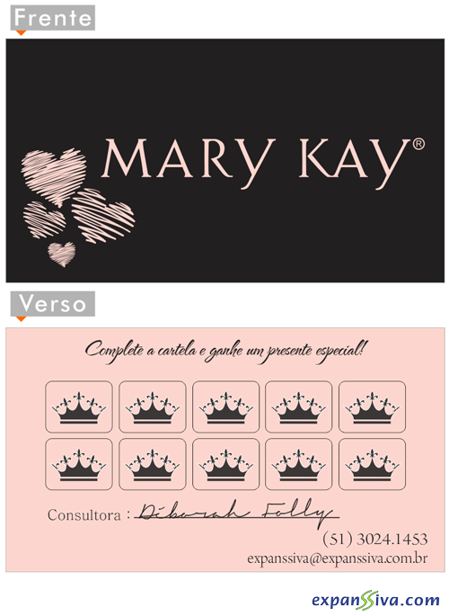 Cartão de Vista Mary Kay Criativo